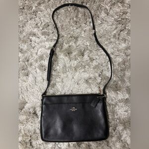 Coach Black Leather Crossbody Bag